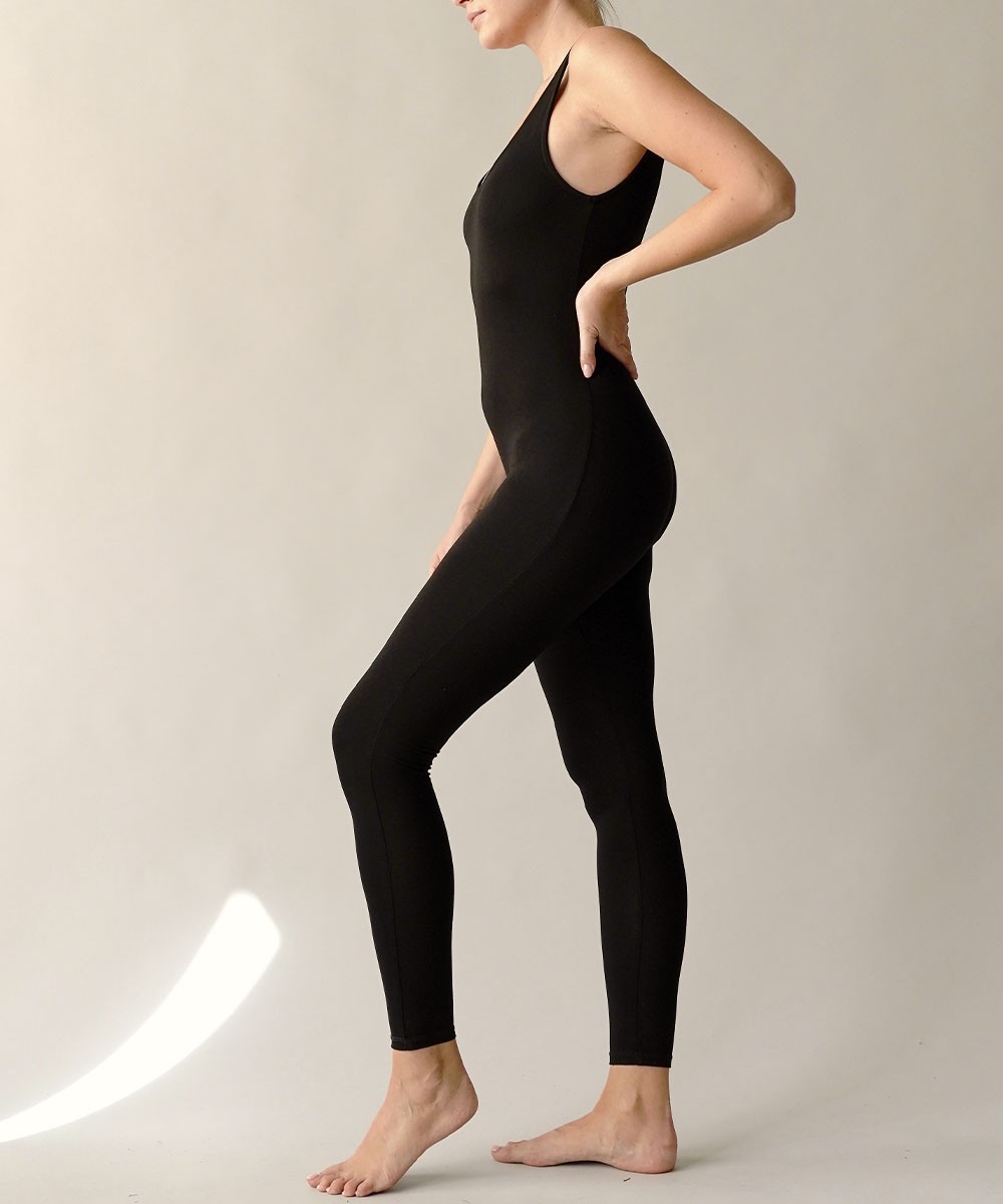 NEW BAMBOO LEGGING OVERALL NEW BLACK 